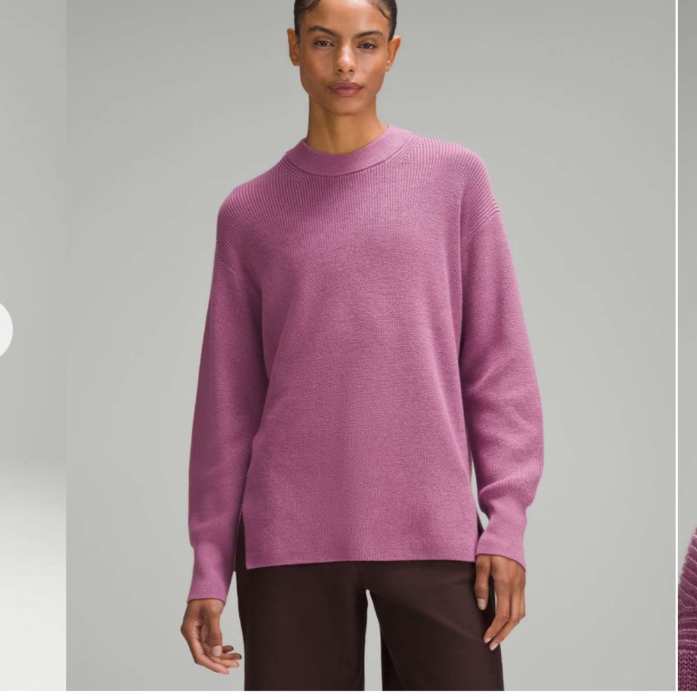 Lululemon merino wool ribbed crewneck sweater